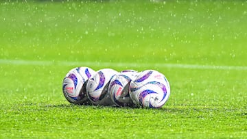 Official Ball Voit Tempest during the game Tigres UANL vs America, corresponding to Round 17 of the Torneo Apertura 2023 of the Liga BBVA MX, at Universitario Stadium, on November 11, 2023.
<br><br>
Balon Oficial Voit Tempets durante el partido Tigres UANL vs America, correspondiente a la Jornada 17 del Torneo Apertura 2023 de la Liga BBVA MX, en el Estadio Universitario, el 11 de Noviembre de 2023