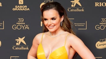 La cantante Melody posa en la alfombra roja de la 39º edición de los Premios Goya, en el Palacio de Exposiciones y Congresos de Granada, a 8 de febrero de 2025, en Granada, Andalucía (España). Los galardones son otorgados de manera anual por la Academia de las Artes y las Ciencias Cinematográficas de España (AACCE) con el objetivo de premiar a los mejores profesionales en cada una de las distintas especialidades tanto técnicas como creativas del cine español.
08 FEBRERO 2025
Arsenio Zurita / Europa Press
08/02/2025