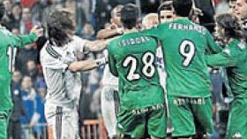 El partido tuvo momentos de tensión.