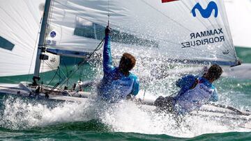 Jordi Xammar y Nicolás Rodríguez, durante una regata.