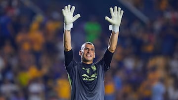 Nahuel Guzman of Tigres during the 15th round match between Tigres UANL and Tijuana as part of the Liga BBVA MX, Torneo Apertura 2025 at Universitario, on October 25, 2025 in Monterrey, Nuevo Leon, Mexico.