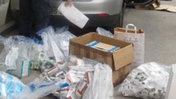 <b>REGISTRO. </b>Algunas de las sustancias.