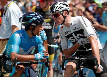 Nairo Quintana protagonizó un ataque de más de 14 kilómetros y logró su primer triunfo en el Tour de Francia de este año.