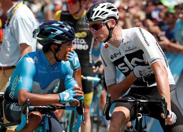 Nairo Quintana protagonizó un ataque  de más de 14 kilómetros y logró su primer triunfo en el Tour de Francia de este año.