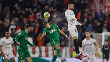 Lucas Boyé, en el Sevilla-Elche disputado a finales de enero.