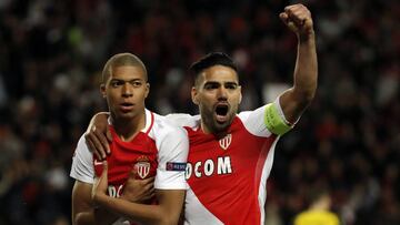 Radamel Falcao y Kylian Mbapp&eacute;