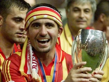 Hagi, uno de los máximos ídolos del Galatasaray. El '10' rumano terminó su carrera en el equipo turco