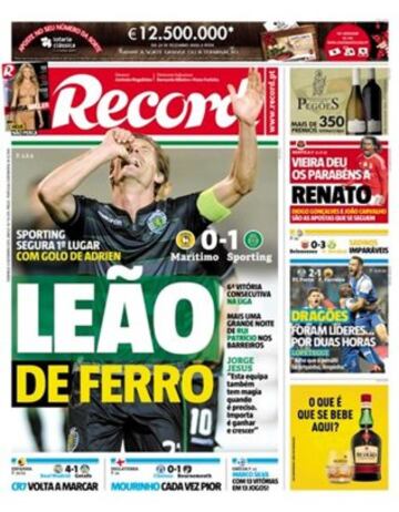 Portadas de la prensa mundial