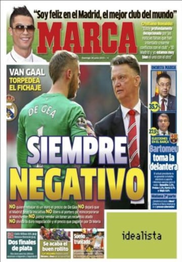 Portadas de la prensa deportiva