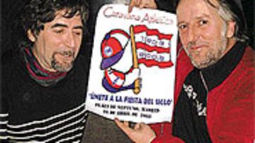 <b>PAREJA.</b> Joaquín Sabina y Pancho Varona han concluido la canción.