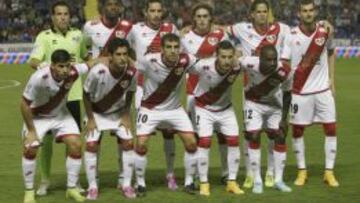 El once del Rayo ante el Levante.