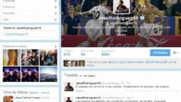 La cuenta de Twitter de Jesé.