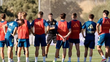 15/07/25 ENTRENAMIENTO REAL ZARAGOZA LOS ANGELES DE SAN RAFAEL SEGOVIA GABI FERNANDEZ GRUPO