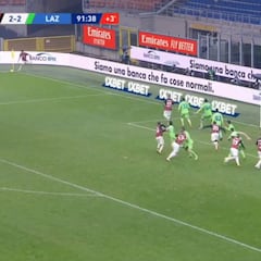 ¡Theo, Theo, Theo! Apoteosis del Milan en el 92' con un gol del lateral a lo 'Ramos'