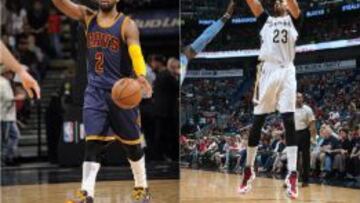 Kyrie Irving y Anthony Davis.