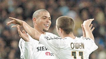 <b>PELIGRO PARA EL VILLARREAL. </b>Ronaldo y Owen han marcado 12 de los 21 goles del Madrid en la Liga.