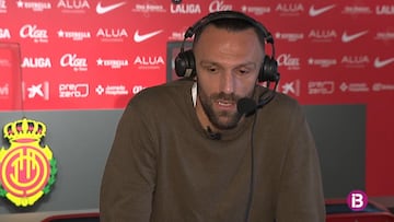 El delantero del RCD Mallorca, Vedat Muriqi, en una entrevista con IB3.