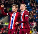 Haaland y Sorloth, el poderío que no estará en la Eurocopa