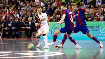 Marcel en el partido final de la Copa de España 2024, ante el Barça.