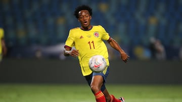 Juan Guillermo Cuadrado en un partido de Colombia en la Copa Am&eacute;rica