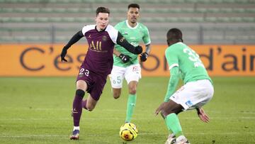 Julian Draxler of PSG during the French championship Ligue 1 football match between AS Saint-Etienne (ASSE) and Paris Saint-Germain (PSG) on January 6, 2021 at stade Geoffroy Guichard in Saint-Etienne, France - Photo Jean Catuffe / DPPI