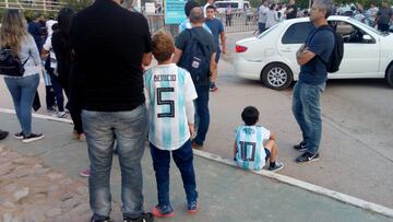 Gran ambiente previo al Argentina vs México