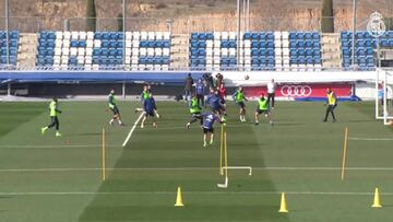 Penúltimo entrenamiento de Madrid antes del Osasuna