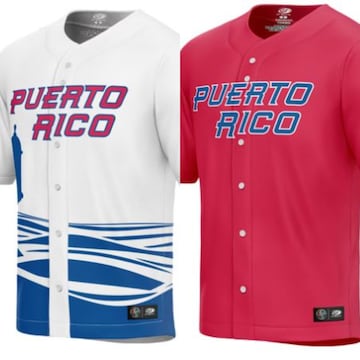 Uniforme de Puerto Rico para el Clásico Mundial de Béisbol 2023.