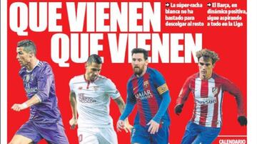 Portada del diario Mundo Deportivo del día 17 de enero de 2017.