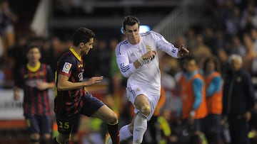 Una de sus mejores exhibiciones de potencia, técnica, habilidad y calidad. En la final de Copa ante el Barcelona, y cuando todo apuntaba a la disputa de la prórroga, Bale recibió el balón de Di María, y se marcó una carrera al sprint con Bartra. Su carrer