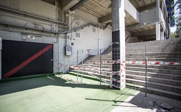 Las obras del Estadio de Vallecas en imágenes