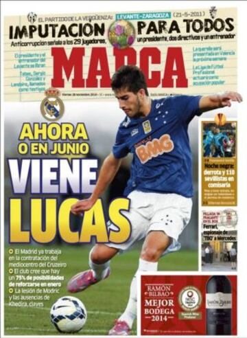 Portadas de la prensa deportiva