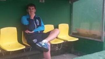 Iker Casillas, en el banquillo.