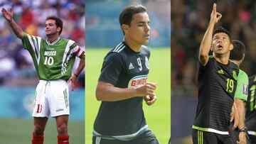 Luis García en 1996, Omar Bravo en 2004 y Oribe Peralta, los nueves que reforzaron al TRI olímpico con suerte dispar.