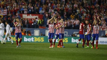 Los jugadores del Atl&eacute;tico de Madrid se despedir&aacute;n hoy de los derbis en el Vicente Calder&oacute;n ante el Real Madrid. 