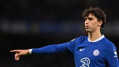 João Félix, jugador del Chelsea, durante un partido.