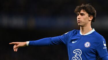 João Félix, jugador del Chelsea, durante un partido.