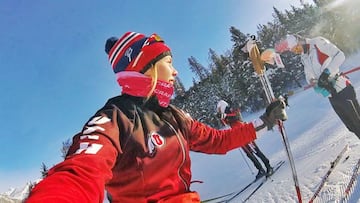 Guro Jordheim esquiando