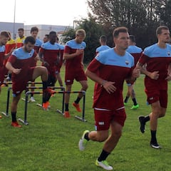 Zongo, presente en el primer entrenamiento del Extremadura