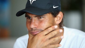 Rafa Nadal atiende a los medios en la previa del Monte-Carlo Rolex Masters.