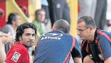 <b>MALA SUERTE. </b>Momento en el que Nekounam se retiró lesionado por las molestias.