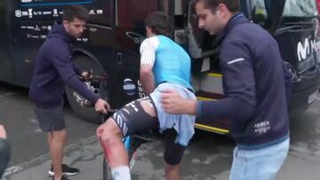 Mala racha para Gaviria, en la etapa 11 del Giro vuelve a caerse 