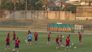 La Sub-21 se entrenó en Tel Aviv y no en Jerusalén, sede de la final, por deseo expreso de Lopetegui y de los jugadores.