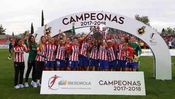 El Atético femenino ganó la Liga Iberdrola 2017-2018
