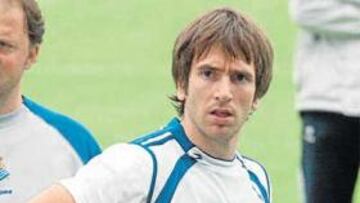 <b>EN PLENA FORMA. </b>López Rekarte, a pleno rendimiento durante un entrenamiento en Zubieta.