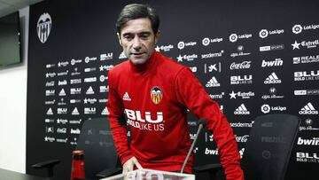 Marcelino, en la previa al partido de vuelta contra el Real Zaragoza. 