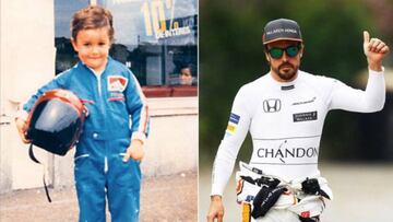 La carrera de Alonso desde que se subió a un kart con 3 años