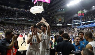 Sergio Llull y Rudy Fernández.