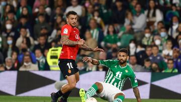 Momento del partido de LaLiga Santander entre el Mallorca y el Betis de la temporada 2021/22.