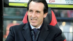 Emery, en el banquillo del PSG